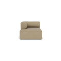 Audo Copenhagen Eave Sectional, 38" Depth, Left Chaise Lounge in Audo Bouclé 02, packshot on white
