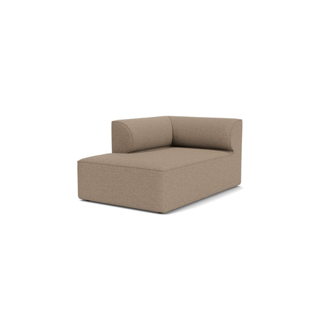 Audo Copenhagen Eave Sectional, 38" Depth, Left Chaise Lounge in Logan Flint, packshot on white