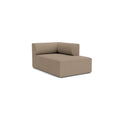 Audo Copenhagen Eave Sectional, 38" Depth, Right Chaise Lounge in Logan Flint, packshot on white