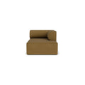 Audo Copenhagen Eave Sectional, 38" Depth, Right Chaise Lounge in Audo Bouclé 06, packshot on white