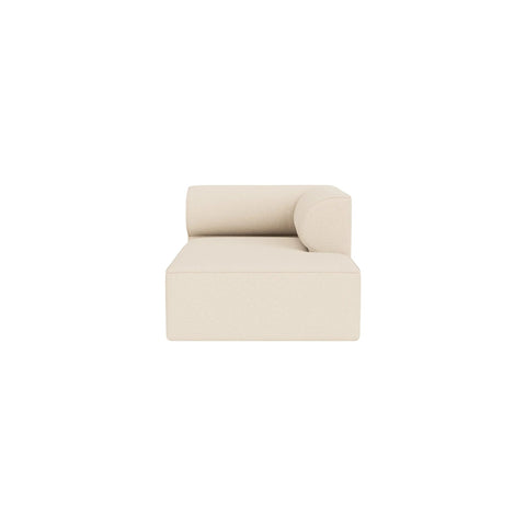 Audo Copenhagen Eave Sectional, 38" Depth, Right Chaise Lounge in Logan Jasmine, packshot on white
