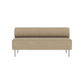 Audo Copenhagen Eave Dining Sofa, Open Section 65" in Audo Bouclé 02, packshot on white