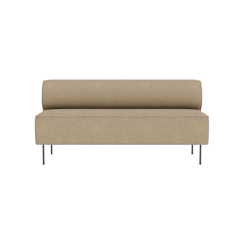 Audo Copenhagen Eave Dining Sofa, Open Section 65" in Audo Bouclé 02, packshot on white