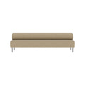 Audo Copenhagen Eave Dining Sofa, Open Section 110" in Audo Bouclé 02, packshot on white