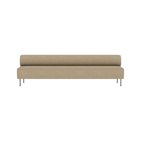 Audo Copenhagen Eave Dining Sofa, Open Section 110" in Audo Bouclé 02, packshot on white