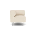 Audo Copenhagen Eave Dining Sofa, Corner, 30", Left Corner in Logan Jasmine, packshot on white