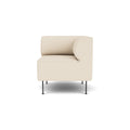 Audo Copenhagen Eave Dining Sofa, Corner, 30", Right Corner in Logan Jasmine, packshot on white