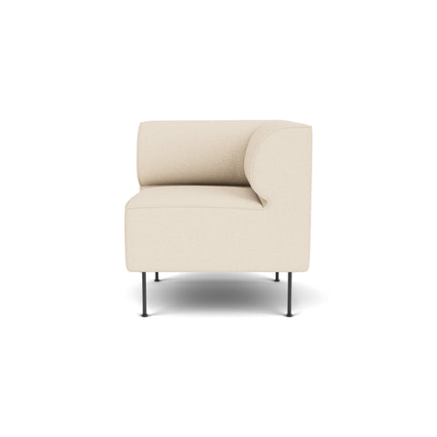 Audo Copenhagen Eave Dining Sofa, Corner, 30", Right Corner in Logan Jasmine, packshot on white