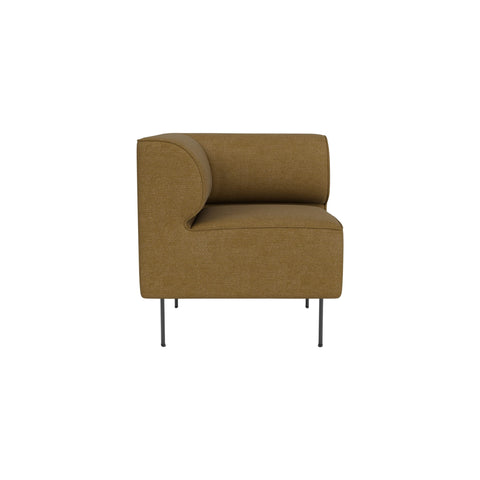 Audo Copenhagen Eave Dining Sofa, Corner, 30", Left Corner in Audo Bouclé 06, packshot on white