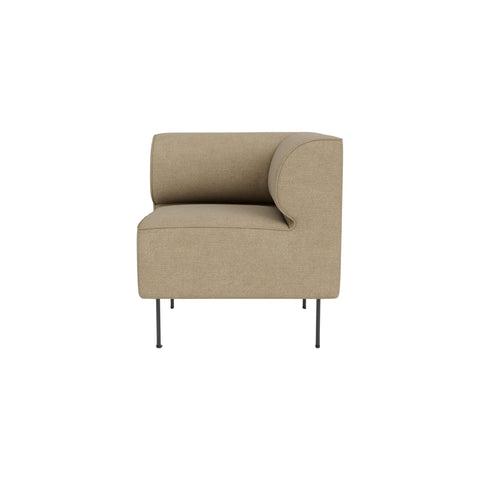 Audo Copenhagen Eave Dining Sofa, Corner, 30", Right Corner in Audo Bouclé 02, packshot on white