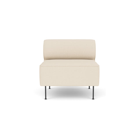 Audo Copenhagen Eave Dining Sofa, Open Section 32" in Logan Jasmine, packshot on white