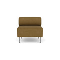 Audo Copenhagen Eave Dining Sofa, Open Section 32" in Audo Bouclé 06, packshot on white