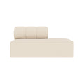 Audo Copenhagen Eave Seamline Modular Sofa, Straight Modules, 34" Depth, Right Open End 56" in Logan Jasmine, packshot on white