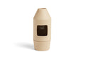 HAY Chim Chim Scent Diffuser, Light Beige, ceramic tealight scent diffuser, packshot on a plain white background