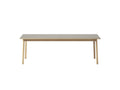 ana dining table with almond laminate top and oak legs by fredericia furniture