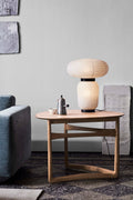 &Tradition HM5 Drop Leaf Table in oiled oak styled as side table with Formakami JH lamp – Scandinavian design furniture in Canada