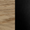 Audo Copenhagen Natural Oak and Black Chrome material swatch