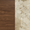 Audo Copenhagen Walnut base and Kunis Breccia Stone material swatch