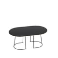 muuto airy coffee table in black size medium