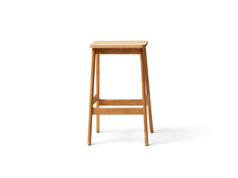 angle bar stool 65 by form and refine in oak