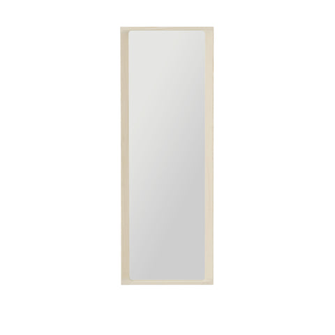 arced mirror by muuto in spruce