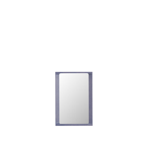 arced mirror by muuto in light lilac