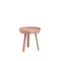 muuto around coffee table size small with pale rose finish