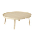 muuto around coffee table size extra large in ash wood 