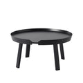 muuto around coffee table size large with black finish