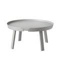 muuto around coffee table size large with grey finish