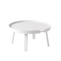 muuto around coffee table size large with white finish