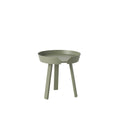 muuto around coffee table size small with dusty green finish