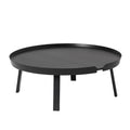 muuto around coffee table size extra large in black