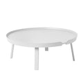 muuto around coffee table in extra large with white finish