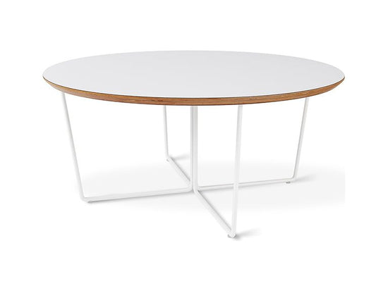 Array Coffee Table Round in White by Gus Modern 