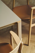 Asger Chair, Oiled Oak, Upholstered Seat by Danish Furniture Bent Hansen