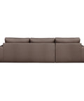 ashdale sectional sofa rear profile made in canada by gus modern