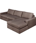 ashdale sectional sofa made in canada by gus modern in merino carob upholstery