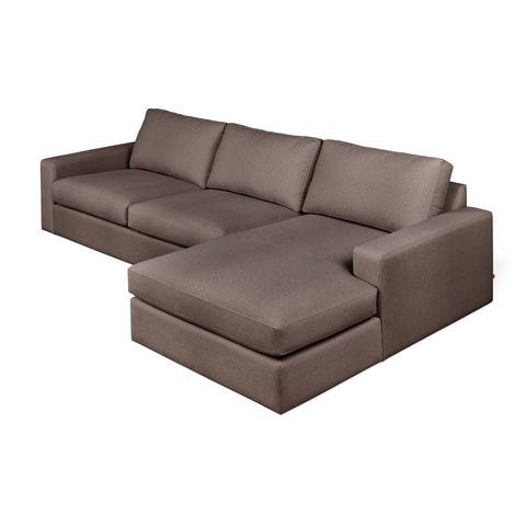 ashdale sectional sofa made in canada by gus modern in merino carob upholstery