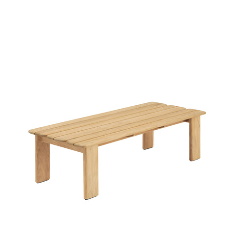 Assemble Coffee Table 135 in teak by Muuto, solid wood Scandinavian coffee table