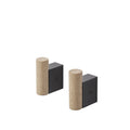 Muuto Attach Coat hooks set of 2 in oak and black