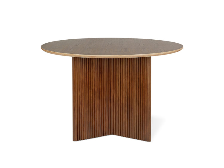Round Walnut Dining Table by Gus* Modern