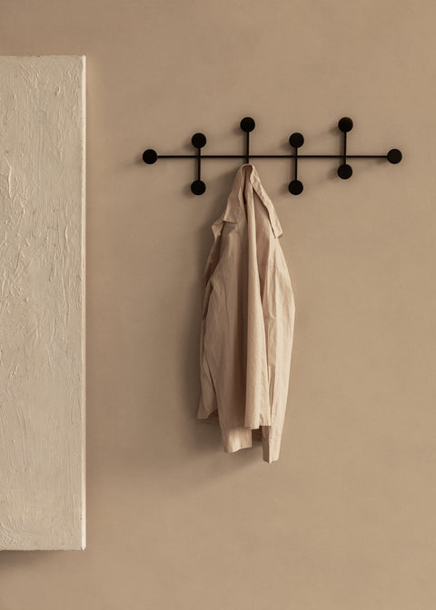 black powder coated coat rack by audo copenhagen