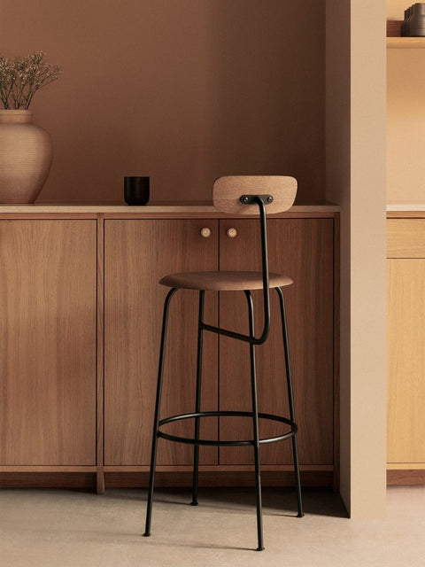 Audo Copenhagen Afteroom Bar & Counter Chair, Non-Upholstered in a styled interior