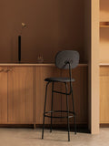Audo Copenhagen Afteroom Plus Bar & Counter Chair, Fully Upholstered with the Stance Vase