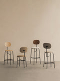 Audo Copenhagen Afteroom Plus Bar & Counter Chair, Upholstered Seat in a styled interior