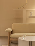 Audo Copenhagen Brasilia Sofa with the Interconnect Candle Holder and the Androgyne Side Table