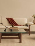 Audo Copenhagen Brasilia Sofa with the Interconnect Candle Holder and the Brasilia Lounge Table