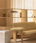 wing floor lamp designed by Kenneth Bergenblad and brasilia sofa by audo copenhagen