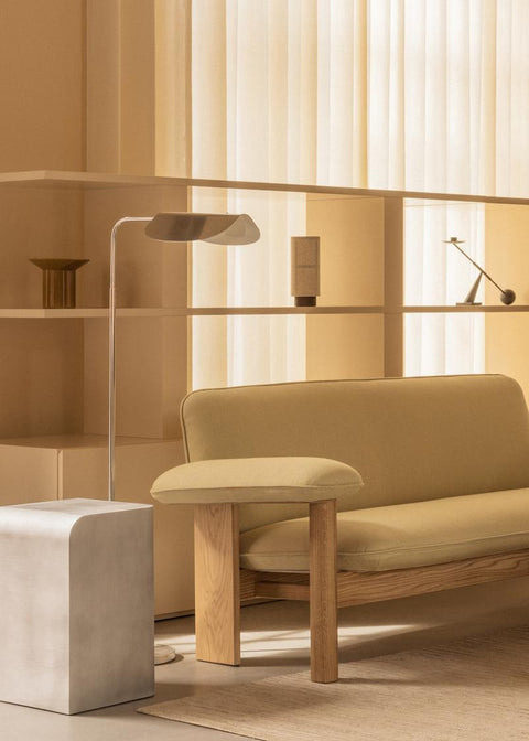 wing floor lamp designed by Kenneth Bergenblad and brasilia sofa by audo copenhagen